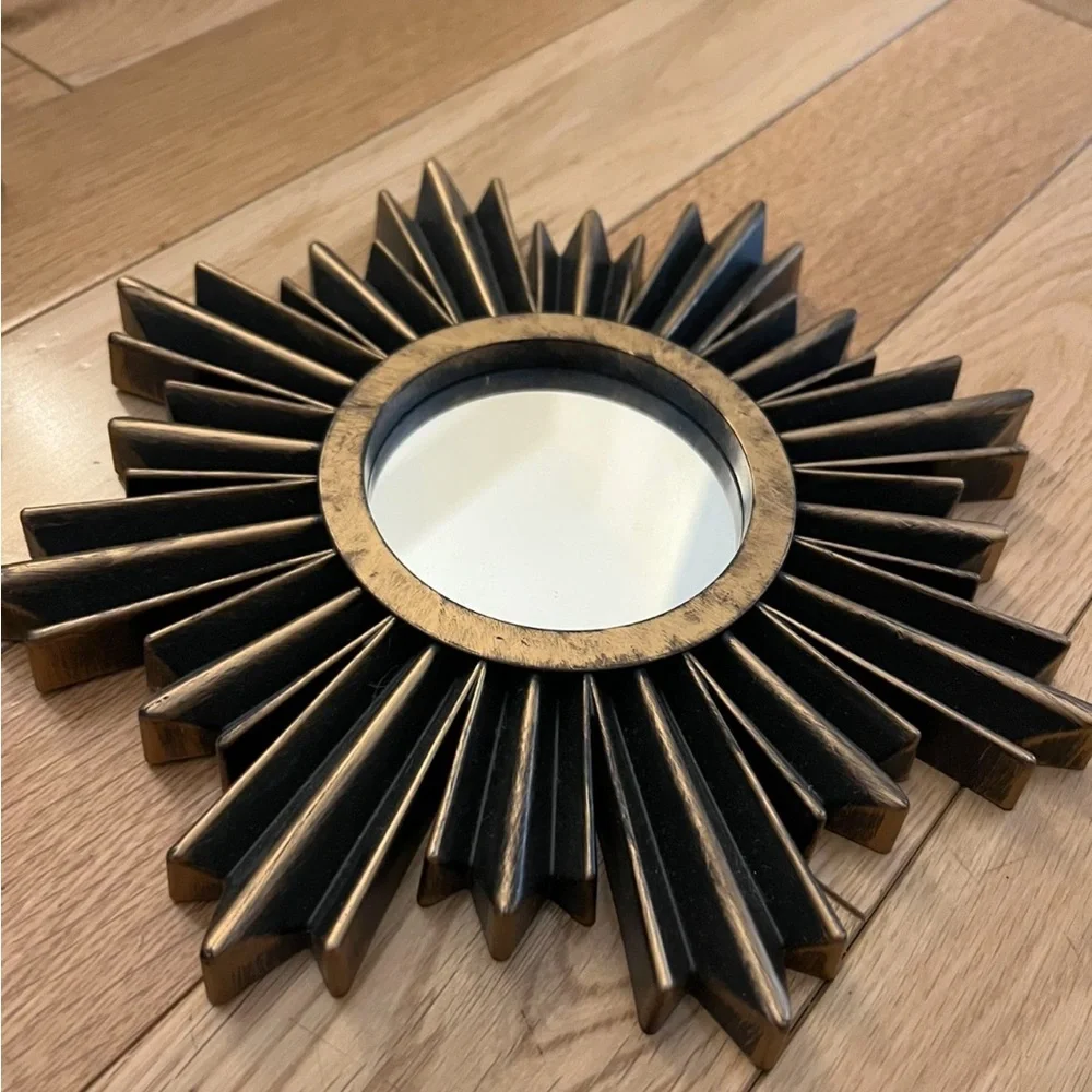 3 Gold Sunburst Mirrors